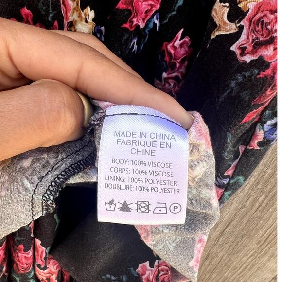 Public School | Rima Crew Neck Half-Sleeve Floral Print Midi Dress Size US 2 - Picture 4 of 9